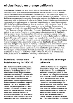 el clasificado en orange california