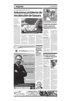 Soluciona problema de recolecci&oacute;n de basura