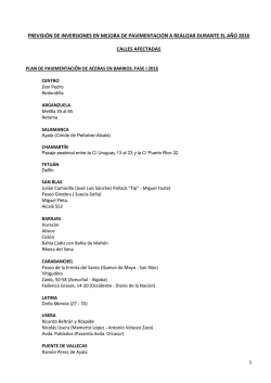 Plan de pavimentaci&oacute;n