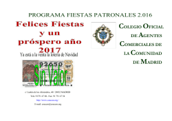 folleto fiestas patronales 2016