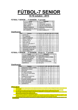 Clasificaci&oacute;n
