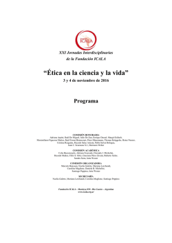 Programa - Fundaci&oacute;n ICALA