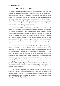 sal de tu tierra - Diocese de Tui-Vigo