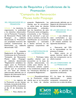 Campa&ntilde;a de Renovaci&oacute;n Planes kolbi Pospago