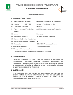 unidad de aprendizaje - Universidad del Quind&iacute;o