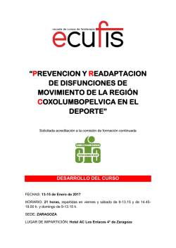 prevencion y readaptacion de disfunciones de