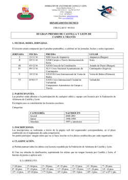 III Gran Premio de Castilla y Le&oacute;n de Campo a Trav&eacute;s