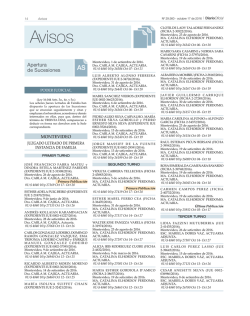 Avisos Del D&iacute;a