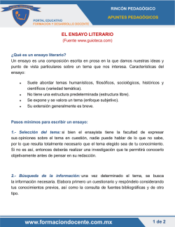 El Ensayo Literario.