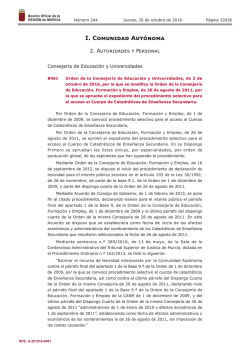 Publicaci&oacute;n n&uacute;mero 8461 del BORM n&uacute;mero 244 de 20/10/2016