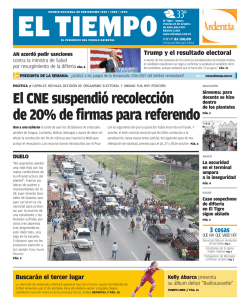 El CNE suspendi&oacute; recolecci&oacute;n de 20% de firmas para