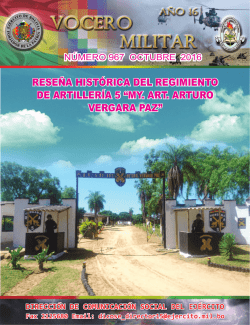 rese&ntilde;a hist&oacute;rica del regimiento de artiller&iacute;a 5