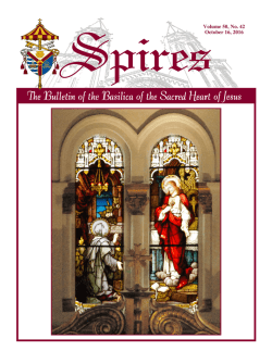 October 16, 2016 - The Basilica of the Sacred Heart of Jesus