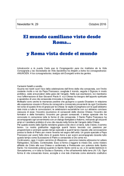 y Roma vista desde el mundo - Ministri degli Infermi