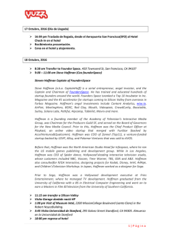 Check out our agenda!