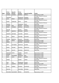Ficha Hogar Orden Primer Nombre Segundo Nombre Primer