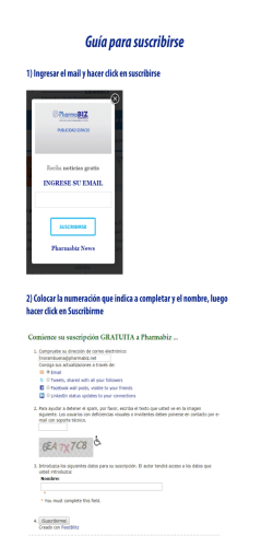 Guia para suscribirme