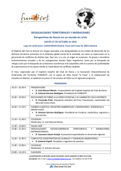 Descargar Programa - Cap&iacute;tulo Espa&ntilde;ol del Club de Roma