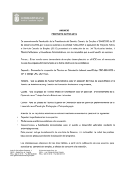 anuncio proyecto activa