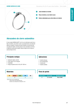 Abrazadera de cierre autom&aacute;tico