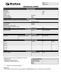 Solicitud de Credito