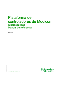 Plataforma de controladores de Modicon