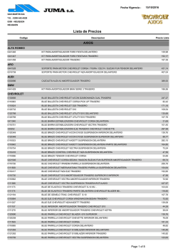 Lista de Precios
