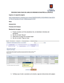 PROCESO PARA PAGO EN LINEA DE ORDENES DE MATR&Iacute;CULA