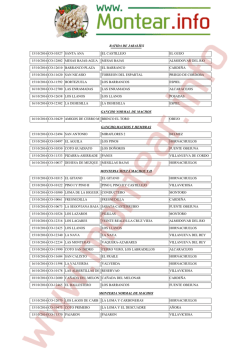 Monter&iacute;as Autorizadas