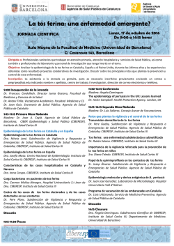 La tos ferina: una enfermedad emergente?