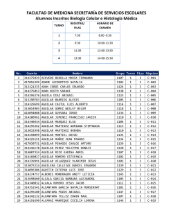 FACULTAD DE MEDICINA SECRETAR&Iacute;A DE SERVICIOS