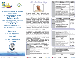 Lectura - Instituto Nacional de Higiene Rafael Rangel