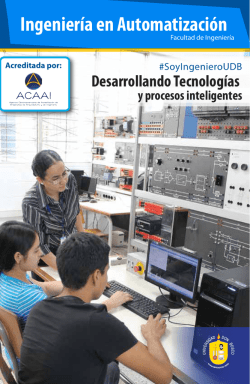 Ingenier&iacute;a en Automatizaci&oacute;n