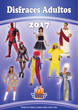 cat&aacute;logo disfraces adultos