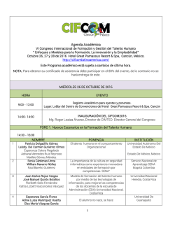 Agenda Acad&eacute;mica