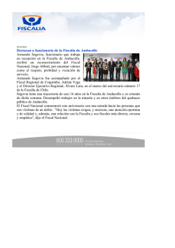 Destacan a funcionario de la Fiscal&iacute;a de Andacollo