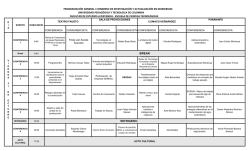 programaci&oacute;n general i congreso de investigaci&oacute;n y actualizaci&oacute;n