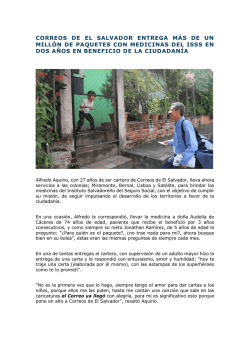 Correos de El Salvador entrega m&aacute;s de un mill&oacute;n de