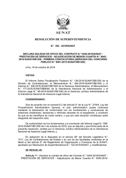 resoluci&oacute;n de superintendencia