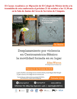 Consulta el cartel - El Colegio de M&eacute;xico