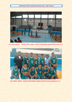 OLIMPIADAS INTER COLEGIOS MILITARES 2016 SEDE TRUJILLO