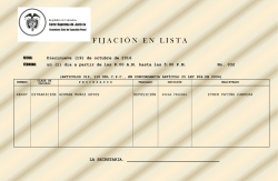 F I J A C I &Oacute; N   E N   L I S T A