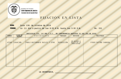 F I J A C I &Oacute; N   E N   L I S T A