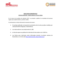 1. El puntaje publicado corresponde al promedio