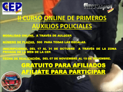 ii curso online de primeros auxilios policiales