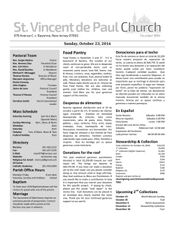 Latest  - St. Vincent de Paul Church