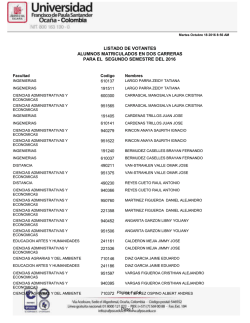 Estudiantes matriculados en dos programas acad&eacute;mi