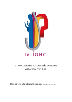 II CONCURSO DE FOTOGRAF&Iacute;A COFRADE VOTACI&Oacute;N POPULAR