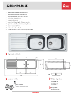 Hoja t&eacute;cnica del producto