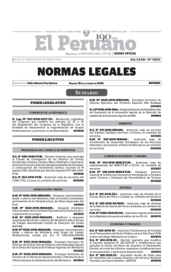 Publicacion Oficial - Diario Oficial El Peruano